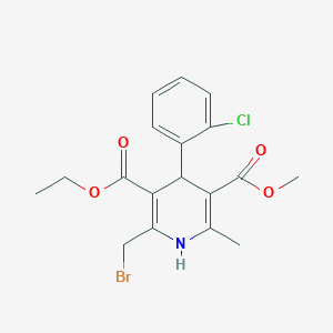 3-Ethyl 5-methyl 2-(bromomethyl)-4-(2-chlorophenyl)-6-methyl-1,4-dihydropyridine-3,5-dicarboxylate