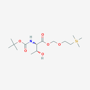 molecular formula C15H31NO6Si B13355438 (2S,3R)-(2-(Trimethylsilyl)ethoxy)methyl 2-((tert-butoxycarbonyl)amino)-3-hydroxybutanoate 