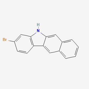 molecular formula C16H10BrN B13355468 3-Bromo-5H-benzo[b]carbazole 