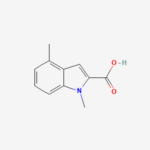 molecular formula C11H11NO2 B1335548 1,4-二甲基-1H-吲哚-2-羧酸 CAS No. 23967-51-3