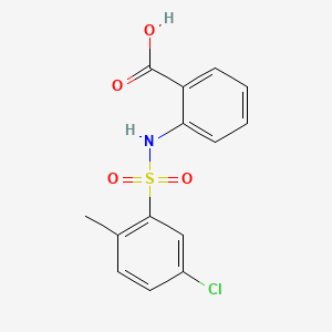 2-{[(5-Chloro-2-methylphenyl)sulfonyl]amino}benzoic acid