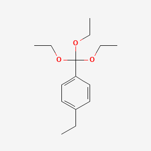 molecular formula C15H24O3 B13355489 1-Ethyl-4-(triethoxymethyl)benzene 