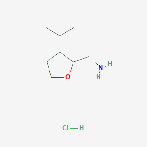 1-[3-(Propan-2-yl)oxolan-2-yl]methanamine hydrochloride