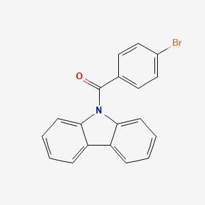 molecular formula C19H12BrNO B13355532 (4-Bromophenyl)(9H-carbazol-9-yl)methanone 