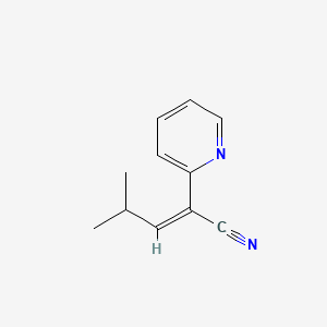 4-Methyl-2-(pyridin-2-yl)pent-2-enenitrile