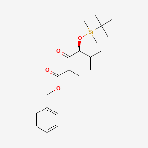 (4S)-Benzyl 4-((tert-butyldimethylsilyl)oxy)-2,5-dimethyl-3-oxohexanoate