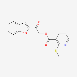 [2-(1-Benzofuran-2-yl)-2-oxoethyl] 2-methylsulfanylpyridine-3-carboxylate