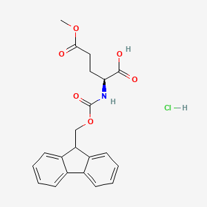 (S)-2-((((9H-Fluoren-9-yl)methoxy)carbonyl)amino)-5-methoxy-5-oxopentanoic acid hydrochloride