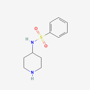 molecular formula C11H16N2O2S B1335558 N-哌啶-4-基苯磺酰胺 CAS No. 203663-15-4