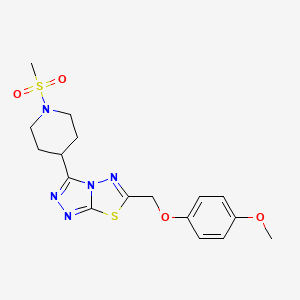 6-[(4-Methoxyphenoxy)methyl]-3-[1-(methylsulfonyl)-4-piperidinyl][1,2,4]triazolo[3,4-b][1,3,4]thiadiazole