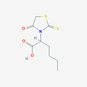 2-(4-Oxo-2-thioxothiazolidin-3-yl)hexanoic acid