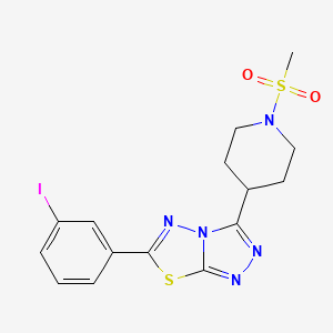 6-(3-Iodophenyl)-3-[1-(methylsulfonyl)-4-piperidinyl][1,2,4]triazolo[3,4-b][1,3,4]thiadiazole