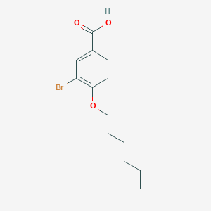 B1335563 3-Bromo-4-(hexyloxy)benzoic acid CAS No. 158873-84-8