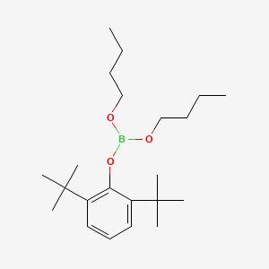 molecular formula C22H39BO3 B13355671 Dibutyl 2,6-di-tert-butylphenyl borate CAS No. 6627-44-7