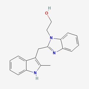 2-{2-[(2-methyl-1H-indol-3-yl)methyl]-1H-benzimidazol-1-yl}ethanol