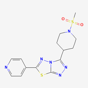 3-[1-(Methylsulfonyl)-4-piperidinyl]-6-(4-pyridinyl)[1,2,4]triazolo[3,4-b][1,3,4]thiadiazole