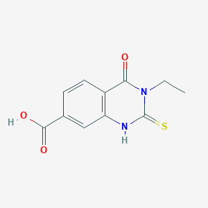 B1335576 3-Ethyl-4-oxo-2-thioxo-1,2,3,4-tetrahydroquinazoline-7-carboxylic acid CAS No. 847783-60-2
