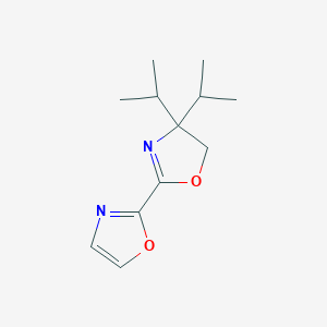 molecular formula C12H18N2O2 B13355809 4,4-Diisopropyl-4,5-dihydro-2,2'-bioxazole 