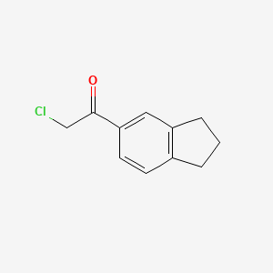molecular formula C11H11ClO B1335581 2-氯-1-(2,3-二氢-1H-茚-5-基)乙酮 CAS No. 41202-24-8