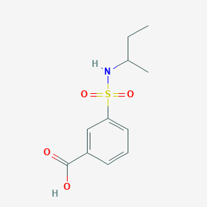 molecular formula C11H15NO4S B1335583 3-[(仲丁基氨基)磺酰基]苯甲酸 CAS No. 7326-76-3