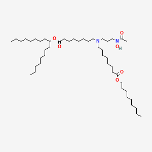 Heptadecan-9-yl 8-((3-(N-hydroxyacetamido)propyl)(8-(nonyloxy)-8-oxooctyl)amino)octanoate