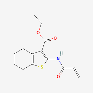 molecular formula C14H17NO3S B13355860 Ethyl 2-acrylamido-4,5,6,7-tetrahydrobenzo[b]thiophene-3-carboxylate 