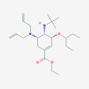 (3R,4S,5S)-Ethyl 4-(tert-butylamino)-5-(diallylamino)-3-(pentan-3-yloxy)cyclohex-1-enecarboxylate