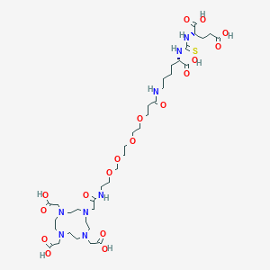 (23S,27S)-2,17-Dioxo-25-thioxo-1-(4,7,10-tris(carboxymethyl)-1,4,7,10-tetraazacyclododecan-1-yl)-6,8,11,14-tetraoxa-3,18,24,26-tetraazanonacosane-23,27,29-tricarboxylic acid