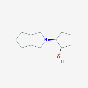 molecular formula C12H21NO B13355929 (1S,2S)-2-(Hexahydrocyclopenta[c]pyrrol-2(1H)-yl)cyclopentan-1-ol 