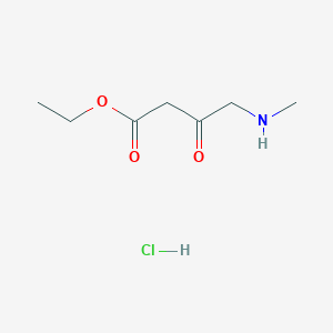 Ethyl 4-(methylamino)-3-oxobutanoate hydrochloride