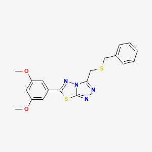 3-[(Benzylsulfanyl)methyl]-6-(3,5-dimethoxyphenyl)[1,2,4]triazolo[3,4-b][1,3,4]thiadiazole