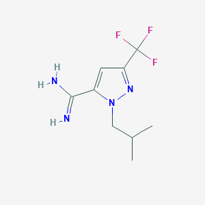 1-isobutyl-3-(trifluoromethyl)-1H-pyrazole-5-carboximidamide