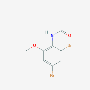 molecular formula C9H9Br2NO2 B13356045 N-(2,4-dibromo-6-methoxyphenyl)acetamide 