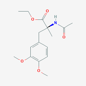 Ethyl (S)-2-acetamido-3-(3,4-dimethoxyphenyl)-2-methylpropanoate