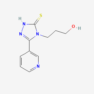 3-[3-(3-pyridinyl)-5-sulfanyl-4H-1,2,4-triazol-4-yl]-1-propanol