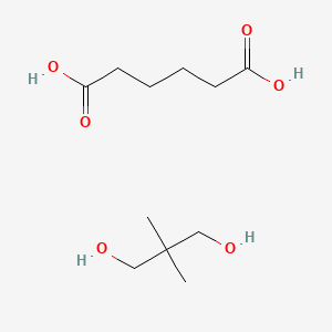 molecular formula C11H22O6 B13356087 2,2-Dimethylpropane-1,3-diol;hexanedioic acid CAS No. 70247-79-9