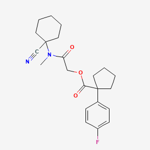 [(1-Cyanocyclohexyl)(methyl)carbamoyl]methyl 1-(4-fluorophenyl)cyclopentane-1-carboxylate