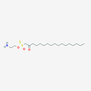 molecular formula C19H39NO3S2 B13356113 O-(2-Aminoethyl) 2-oxoheptadecane-1-sulfonothioate 