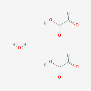 molecular formula C4H6O7 B13356155 oxaldehydic acid;hydrate 