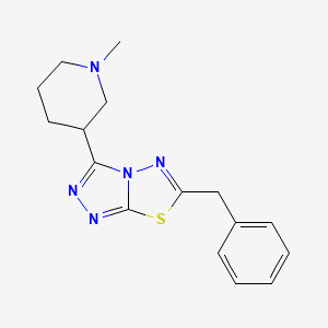 molecular formula C16H19N5S B13356169 6-Benzyl-3-(1-methyl-3-piperidinyl)[1,2,4]triazolo[3,4-b][1,3,4]thiadiazole 