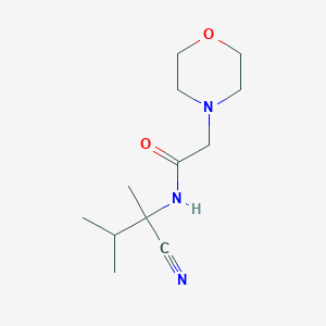 molecular formula C12H21N3O2 B13356196 N-(2-Cyano-3-methylbutan-2-yl)-2-morpholinoacetamide CAS No. 735342-49-1