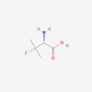 molecular formula C5H10FNO2 B13356199 L-Valine, 3-fluoro- 