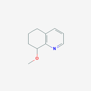 molecular formula C10H13NO B13356231 8-Methoxy-5,6,7,8-tetrahydroquinoline 