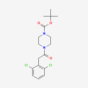 Tert-butyl 4-[(2,6-dichlorophenyl)acetyl]-1-piperazinecarboxylate