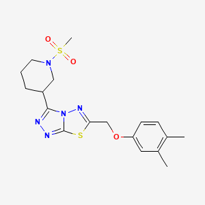 6-[(3,4-Dimethylphenoxy)methyl]-3-[1-(methylsulfonyl)-3-piperidinyl][1,2,4]triazolo[3,4-b][1,3,4]thiadiazole