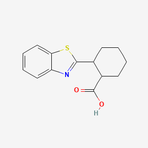 molecular formula C14H15NO2S B1335624 2-苯并噻唑-2-基-环己烷甲酸 CAS No. 852400-09-0