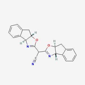 2,2-bis[(3aS,8bS)-4,8b-dihydro-3aH-indeno[1,2-d][1,3]oxazol-2-yl]acetonitrile