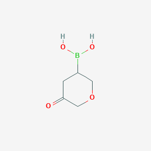 (5-Oxotetrahydro-2H-pyran-3-yl)boronic acid