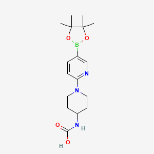 (1-(5-(4,4,5,5-Tetramethyl-1,3,2-dioxaborolan-2-yl)pyridin-2-yl)piperidin-4-yl)carbamic acid