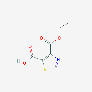 molecular formula C7H7NO4S B13356258 4-(Ethoxycarbonyl)thiazole-5-carboxylic acid CAS No. 1891168-88-9